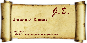 Janousz Damos névjegykártya